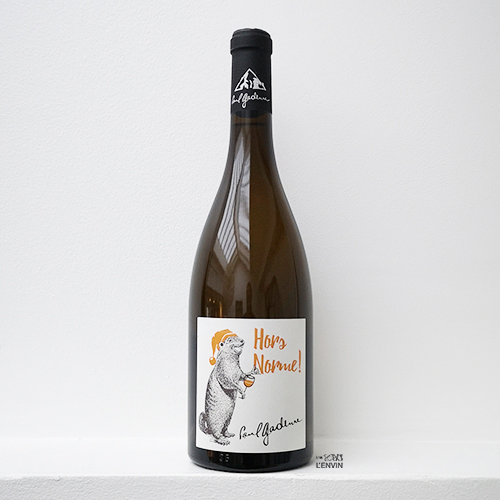 Bouteille de vin blanc Hors norme 2019, du vigneron Paul Gadenne du domaine en agriculture biologique à Chignin en Savoie, distribué par l'envin agent sur paris ile de france loiret lenvin