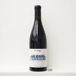 bouteille de la cuvée les grands terriers 2019, vin rouge de gamay du vigneron David Large dans le beaujolais distribué par L'envin agent et grossiste en vin bio et nature sur paris ile-de-france loiret
