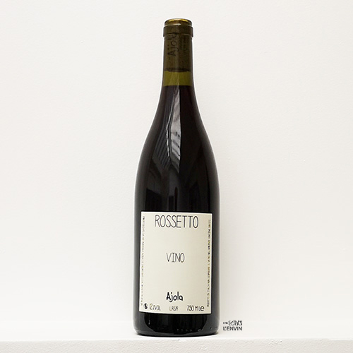 bouteille de vin rouge Rossetto 2019 de azienda agricola ajola un domaine situé en Ombrie en italie et représenté par l'agence l'envin distributeur grossiste agent sur paris ile de france loiret